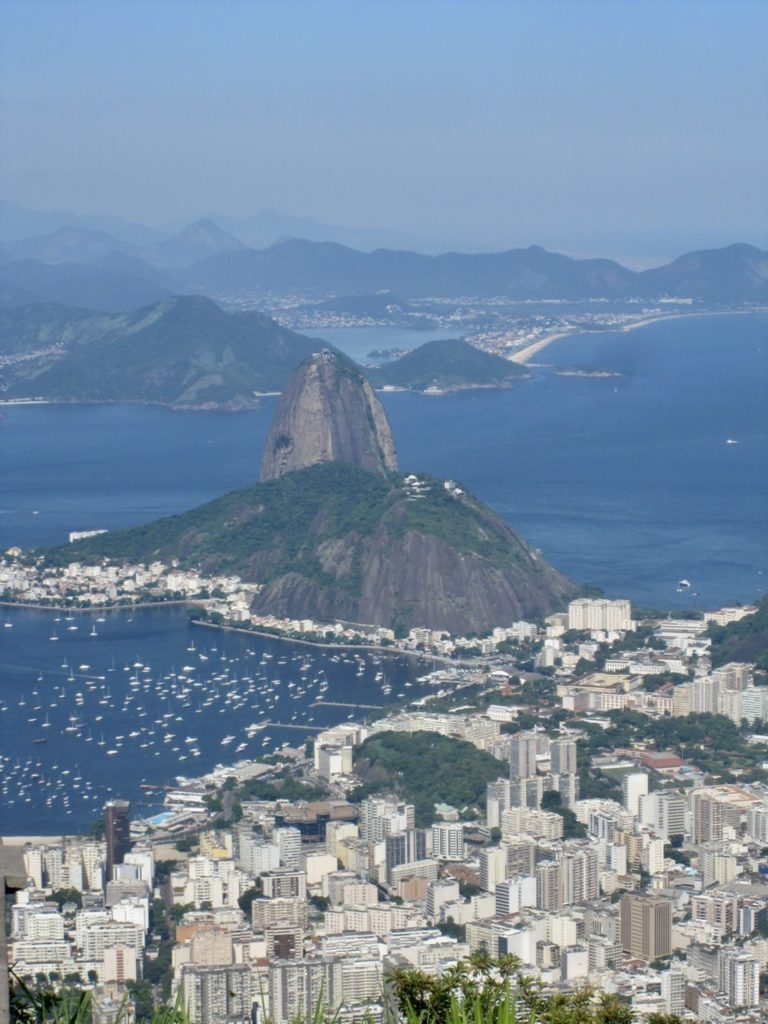 Sugarloaf Mountain from Corcovado, Rio de Janiero