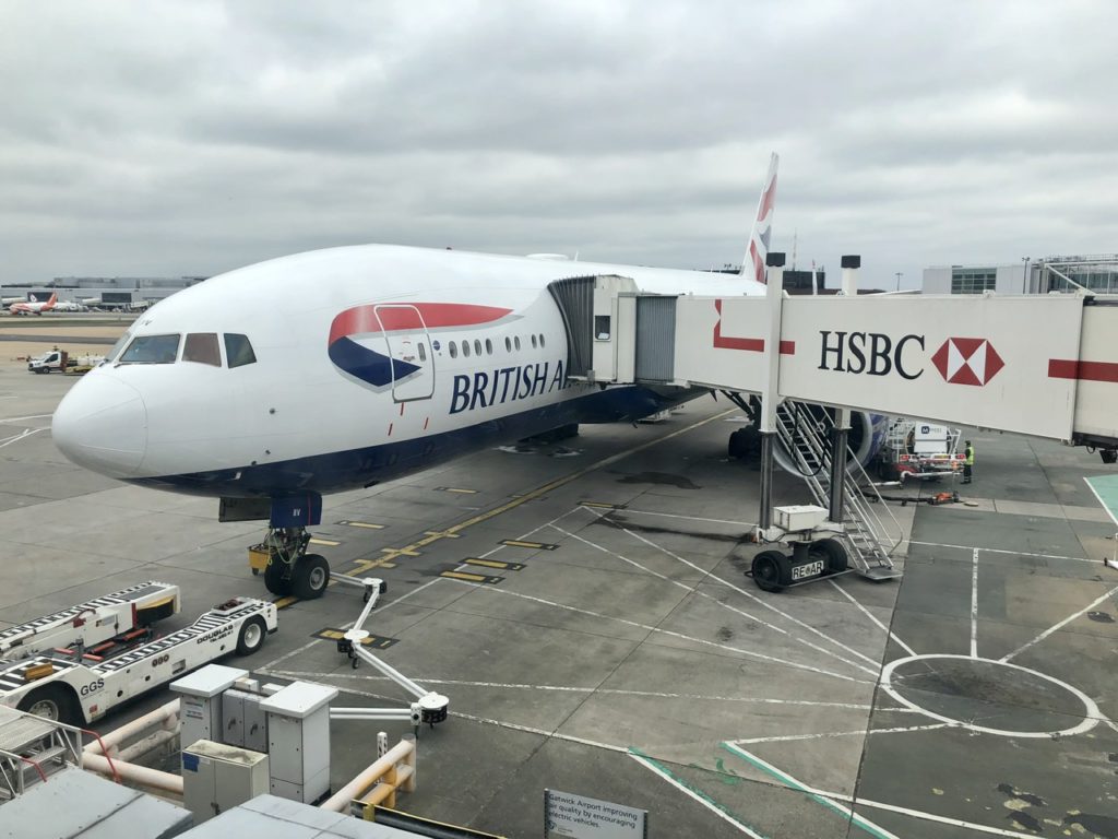 BA 777 at London Gatwick