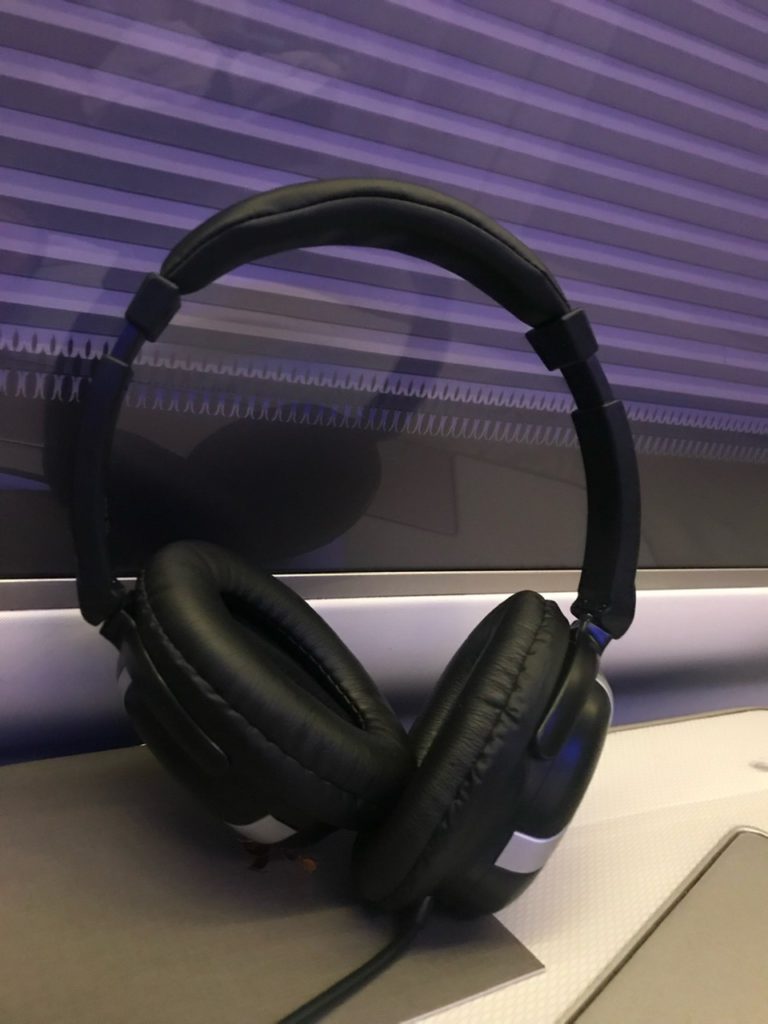 Noise cancelling headphones on BA First