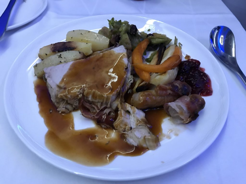 Christmas dinner on BA First