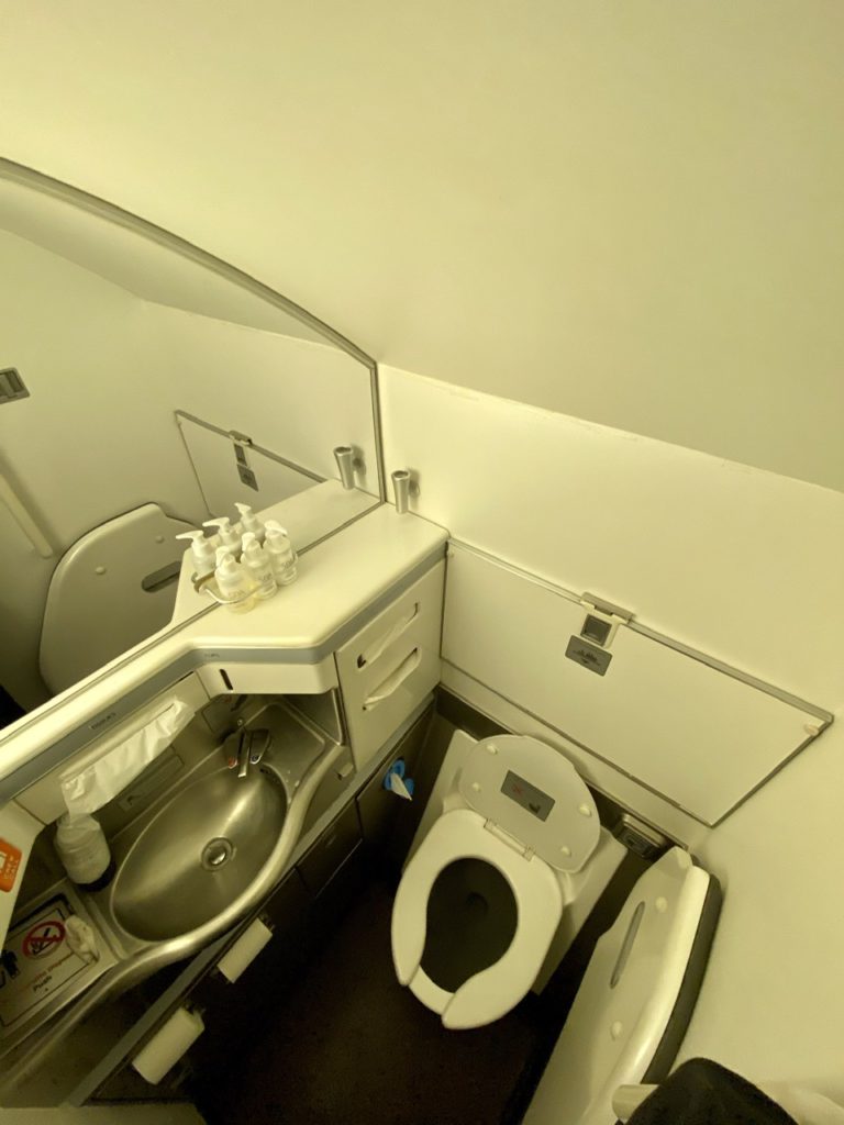 Washrooms on BA 747 business class