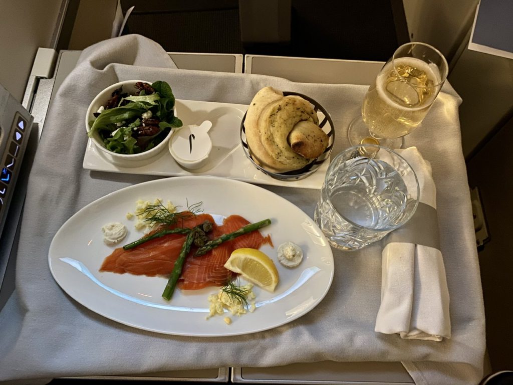 Starter on BA 747 business class