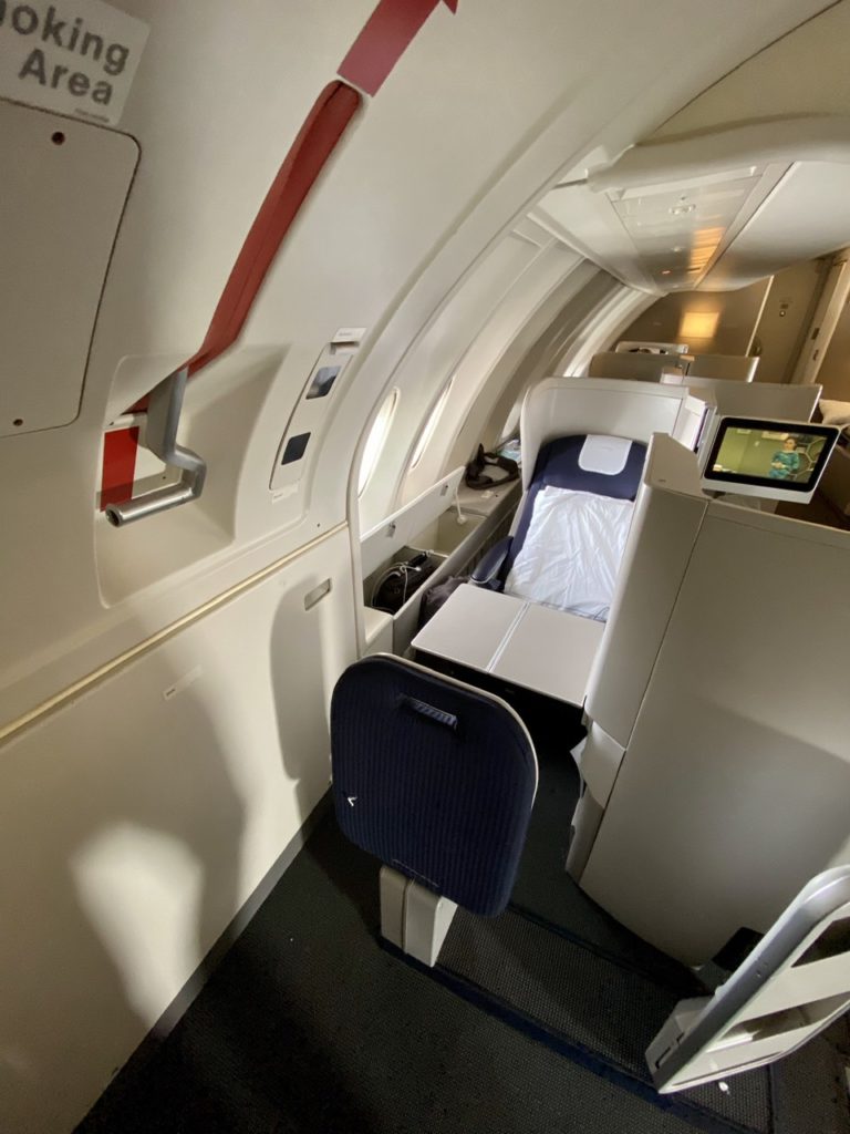 Seat 62A on BA 747 business class