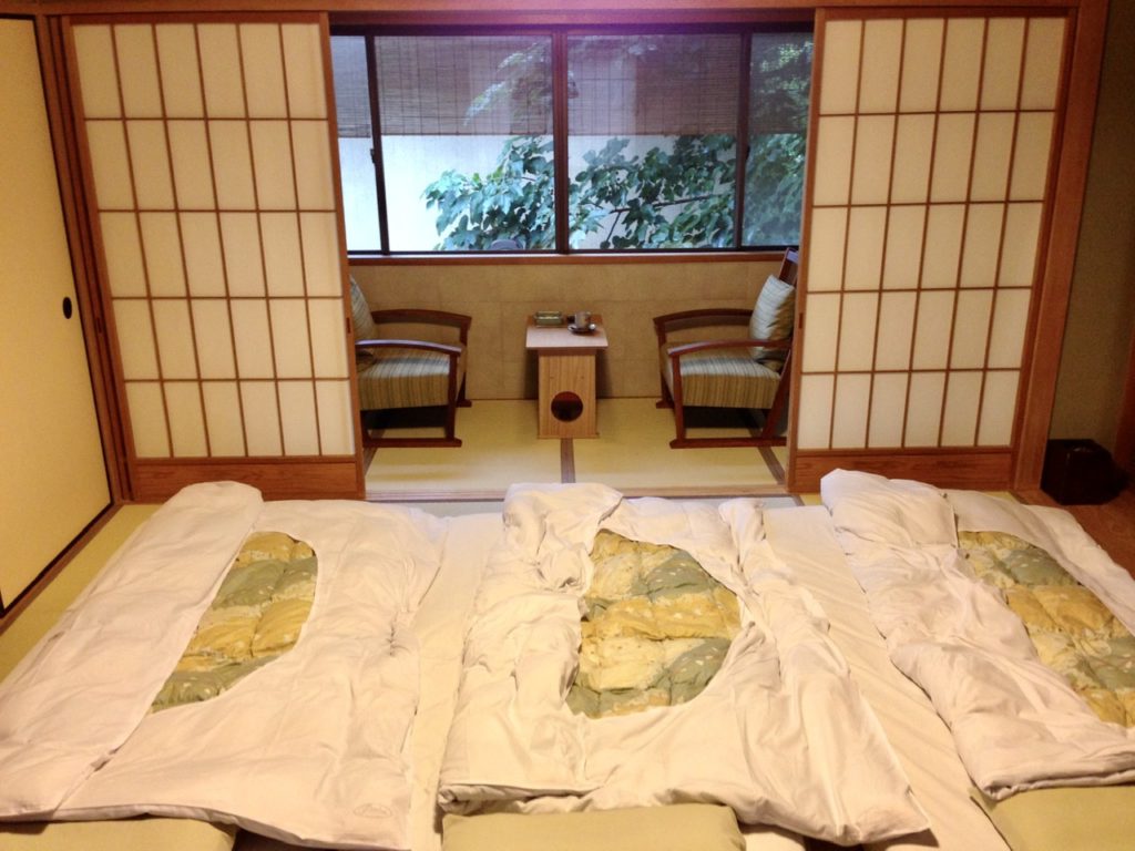 Room at a Ryokan in Kyoto, Japan