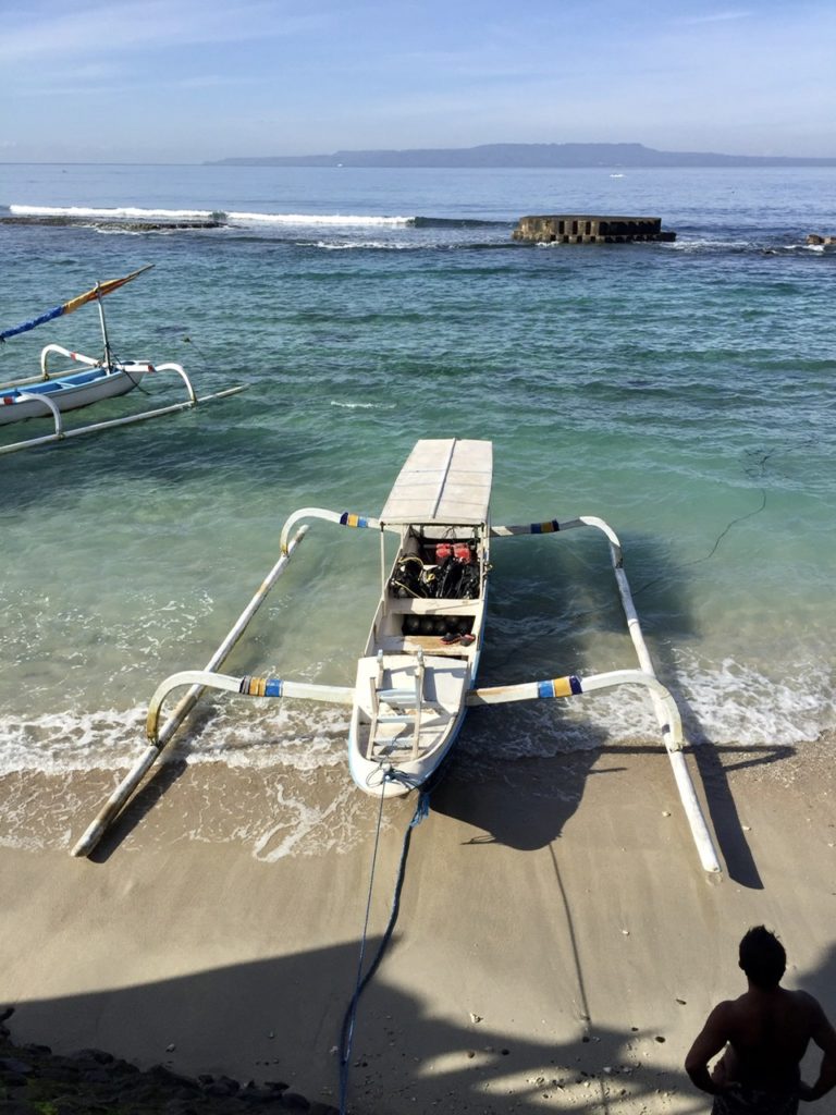 Preparing to head out to Nusa Penida just off Bali