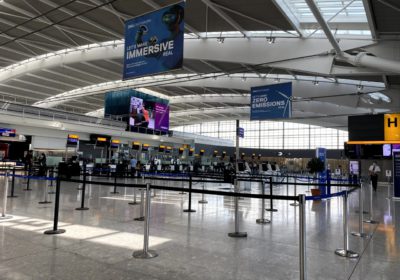 Check-in area at Heathrow Terminal 5