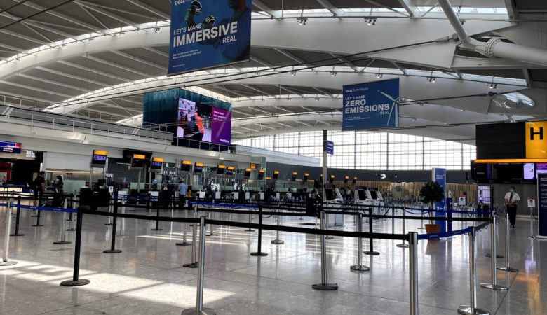 Check-in area at Heathrow Terminal 5