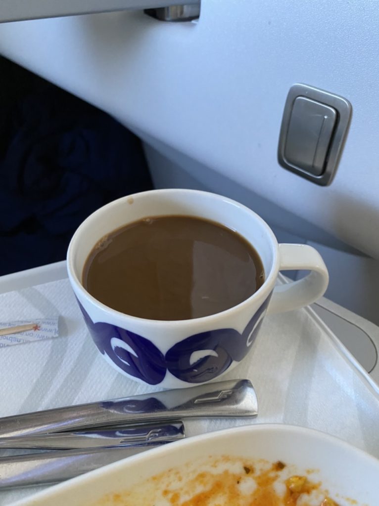 Marimekko china on Finnair business class