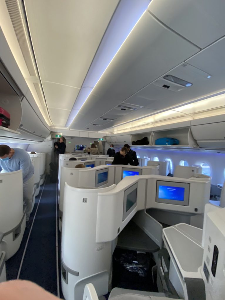 Finnair A350 business cabin