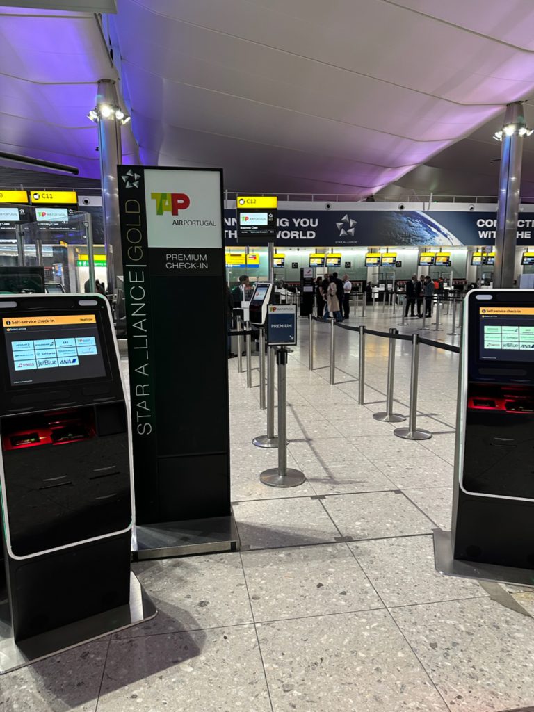 Check-in at Heathrow Terminal 2