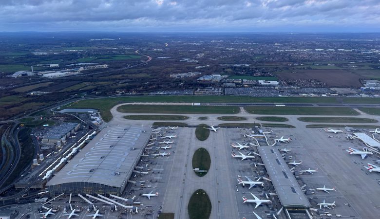Heathrow Terminal 5 from the air