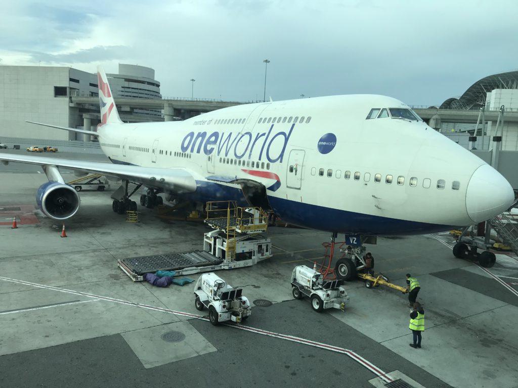 BA 747 in Oneworld livery