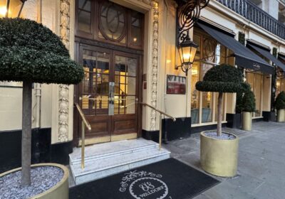 Entrance to the Waldorf Hilton