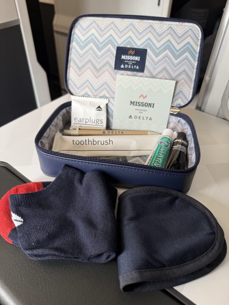 Missoni Delta amenity kit contents