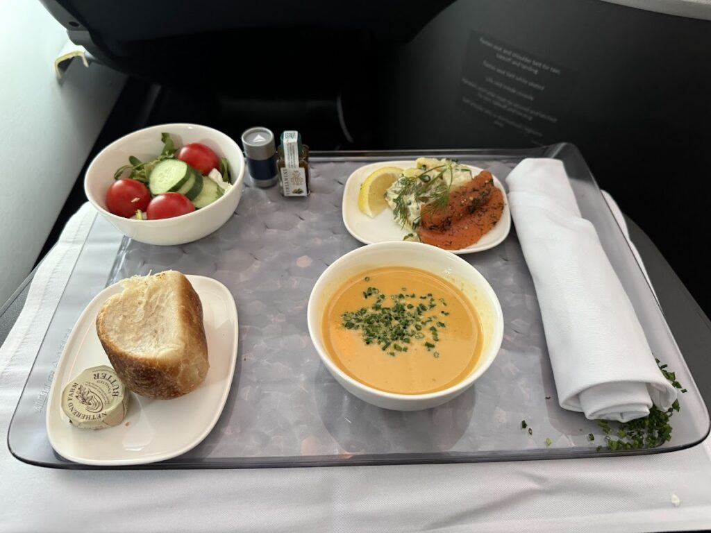 Starter on Delta Business Class Suite