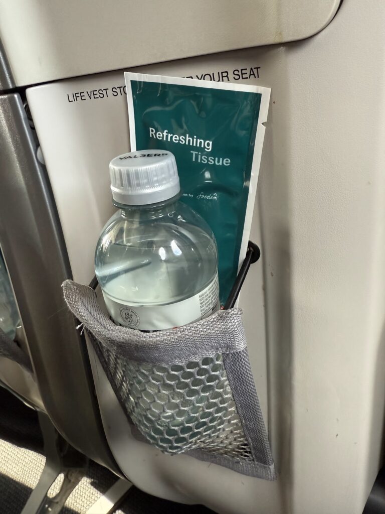 Water provided before take-off