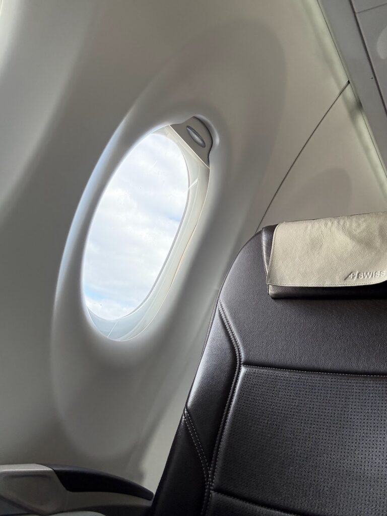 Window seat SWISS A220 Business class