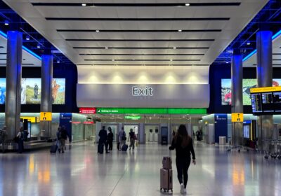 Baggage reclaim and exit at Heathrow Terminal 2