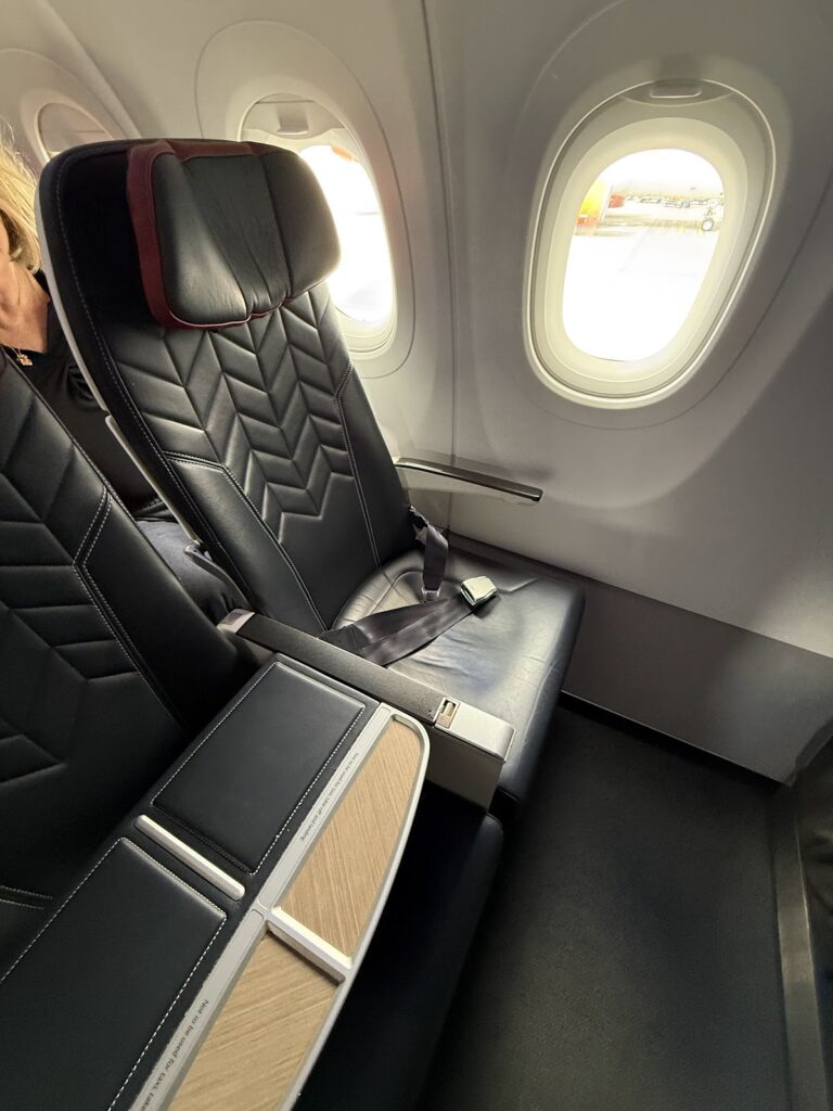 Seat 1A on BA A320neo business class