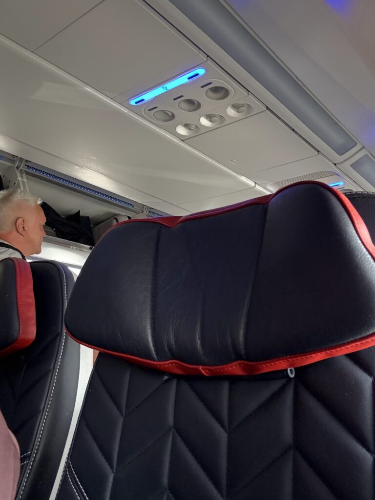 Seat 1A on BA A320neo business class