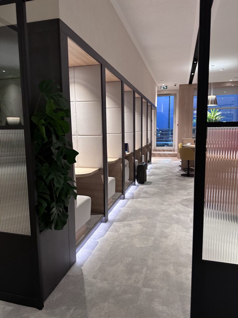Booths in the View Lounge