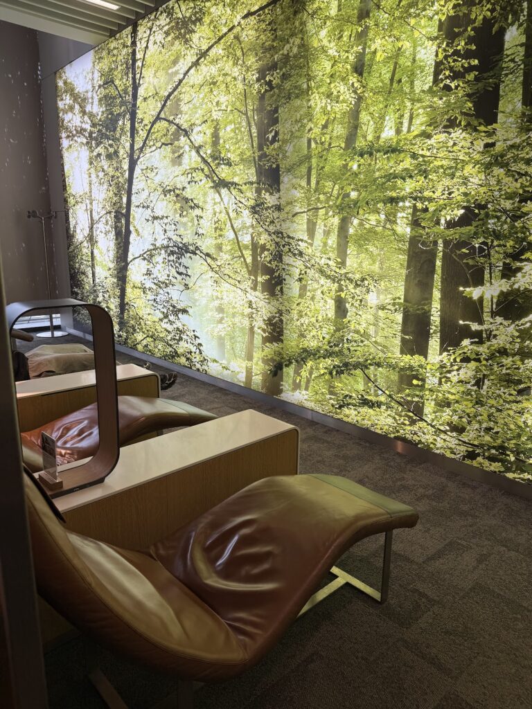 Forest bathing in the Lufthansa Lounge London Heathrow
