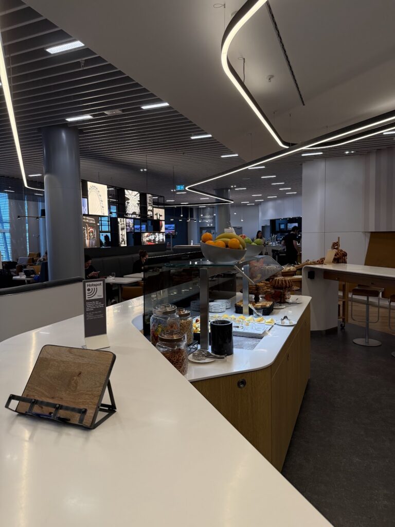 Buffet in the Lufthansa Lounge