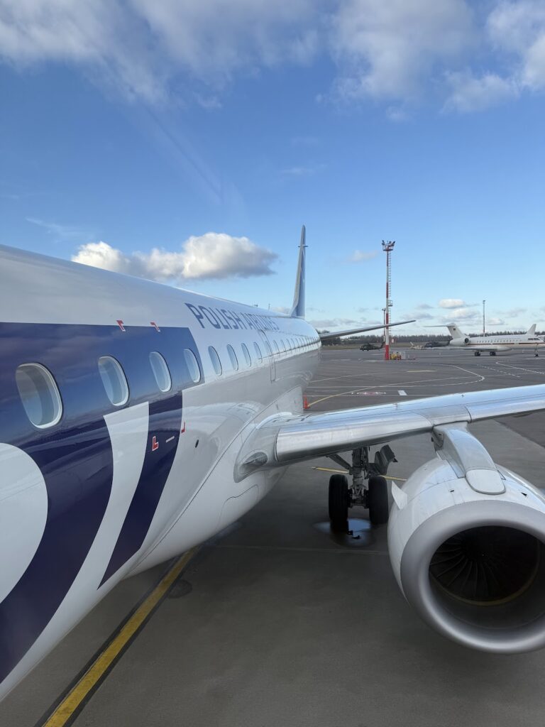 Boarding LOT European Business Class