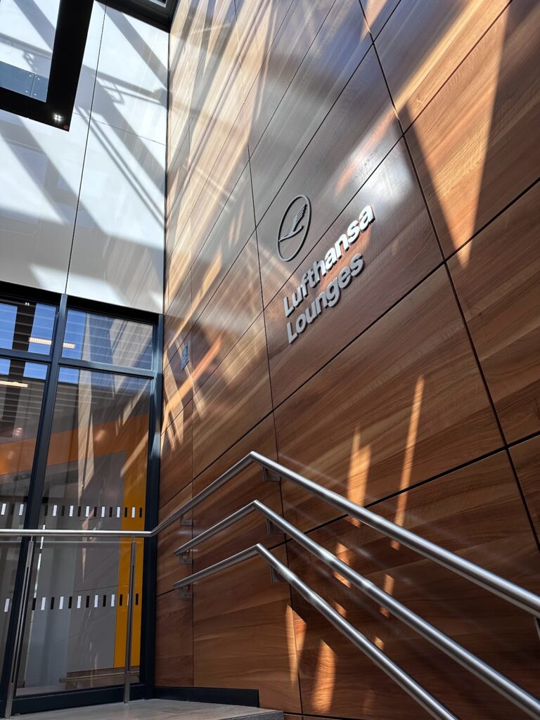 Arriving at Lufthansa's Lounge at Berlin Brandenburg Airport