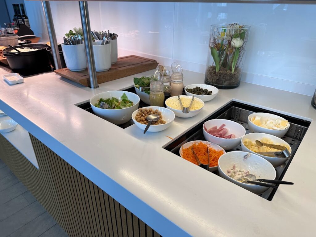 Buffet in the Lufthansa Lounge