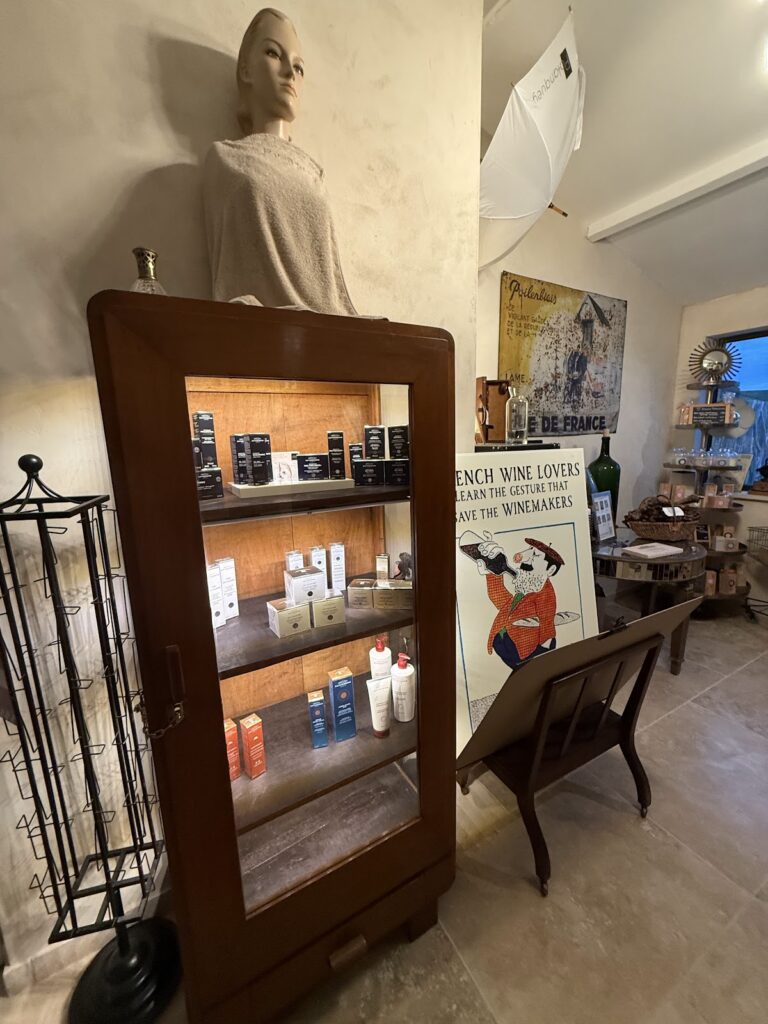 Spa products at Chateau du Palanquey