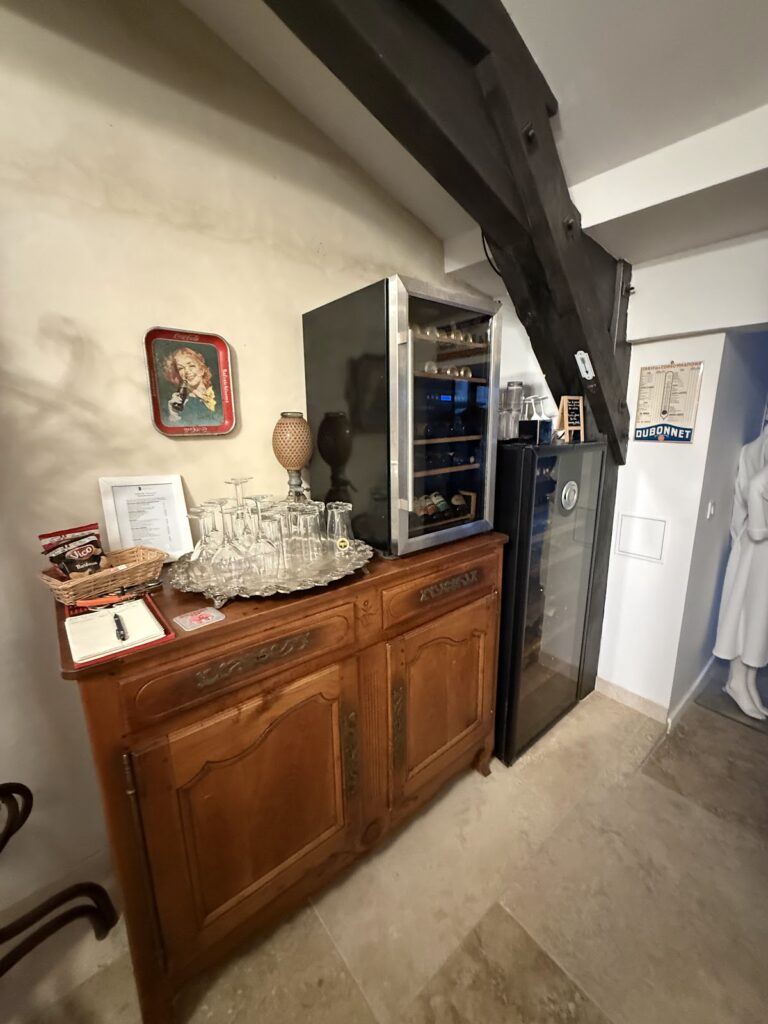 Self-serve drinks in Chateau du Palanquey & Spa