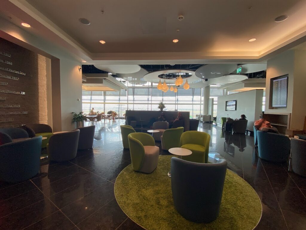 Seating in the Aer Lingus Lounge London Heathrow