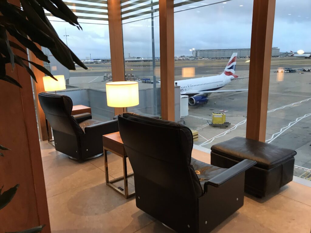 Wonderful views from the Cathay Pacific Lounge Heathrow