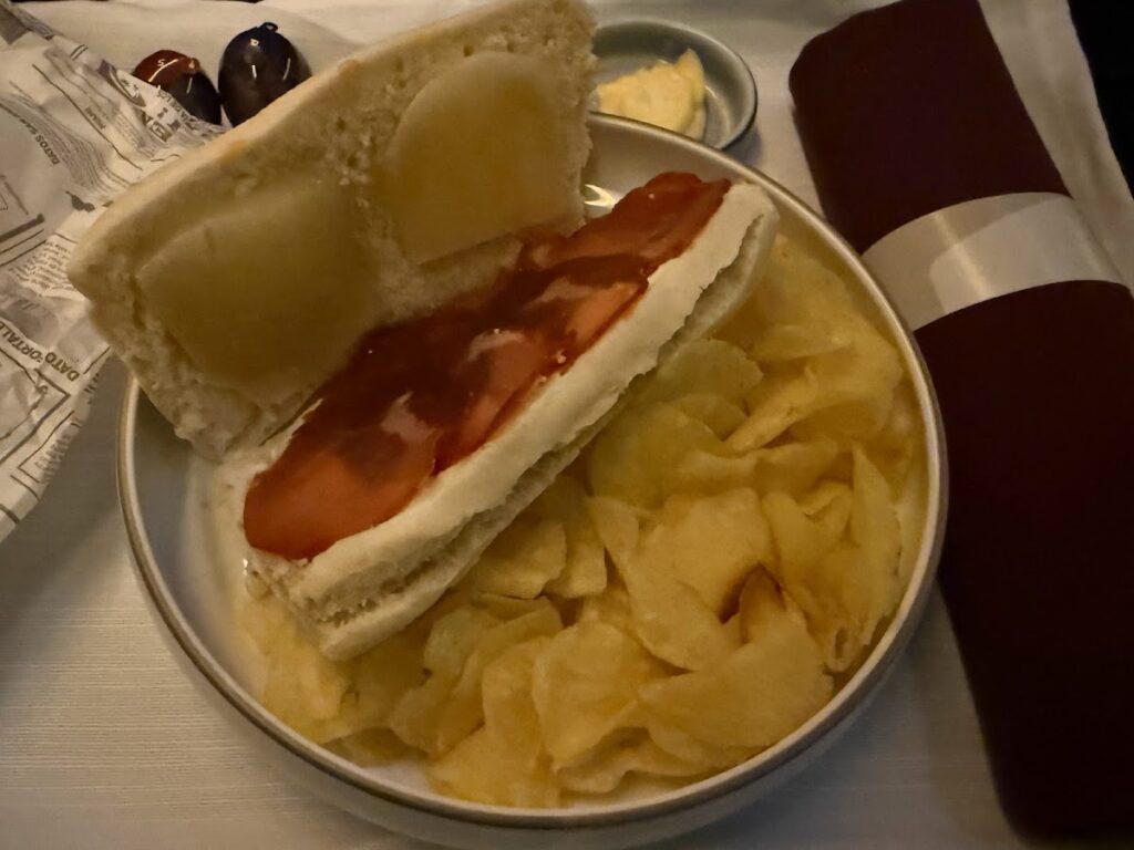 Second meal on LATAM 777 Premium Business