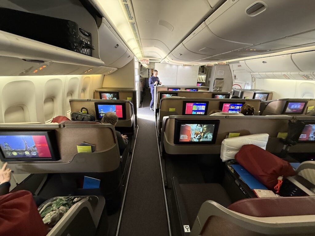 The aft/rear Premium Business cabin