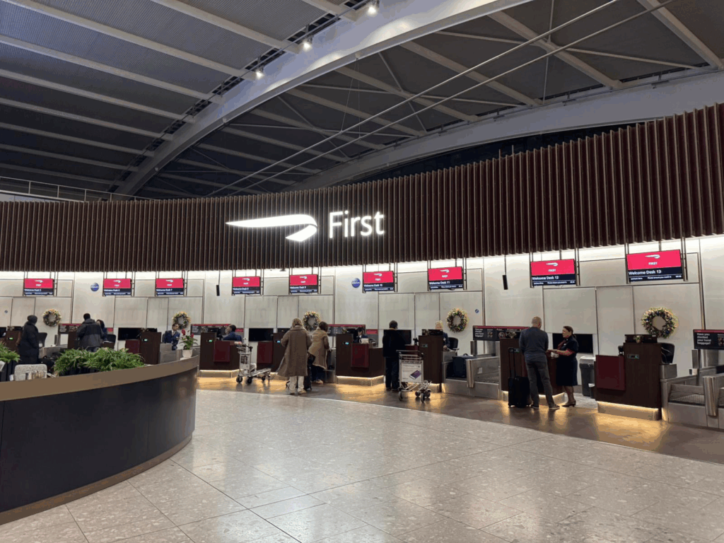 Refurbished BA First Wing at Heathrow