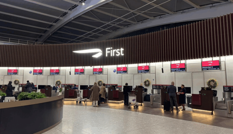 Refurbished BA First Wing at Heathrow