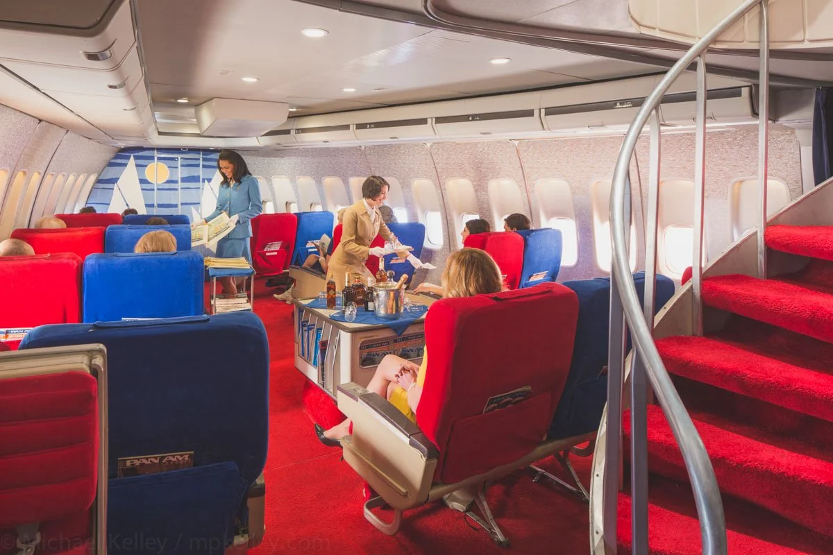Pan Am “Clipper Class” Business Cabin (Recliner Era)