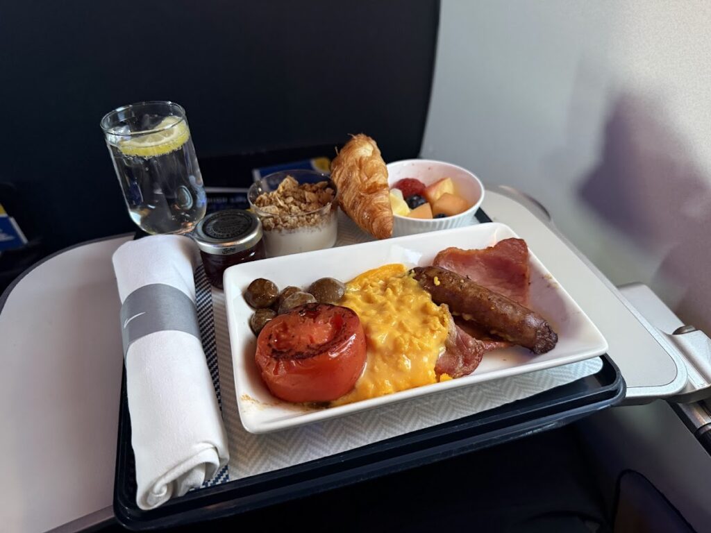 Breakfast on British Airways Club Europe