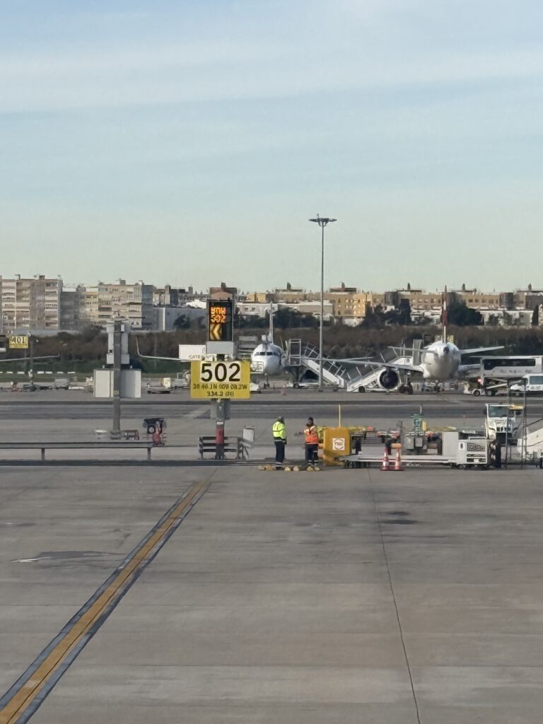 Remote stand at Lisbon Humberto Delgado Airport