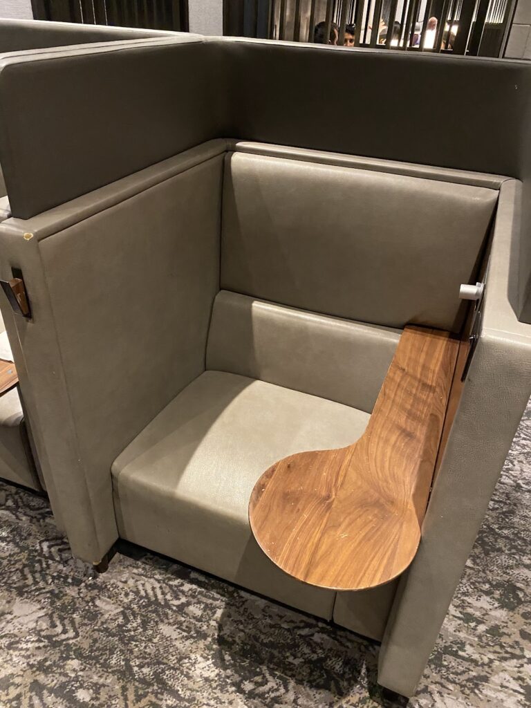 These were the better seats to work in at Plaza Premium T2