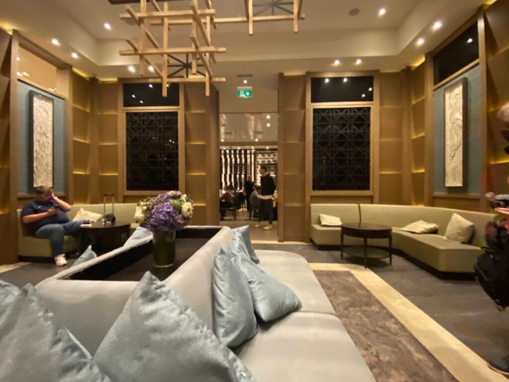 Seating in Plaza Premium Heathrow Terminal 2