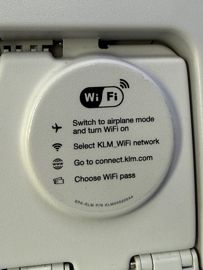 WiFi on KLM A321