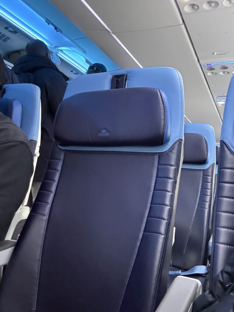 KLM A321 Business Class seat