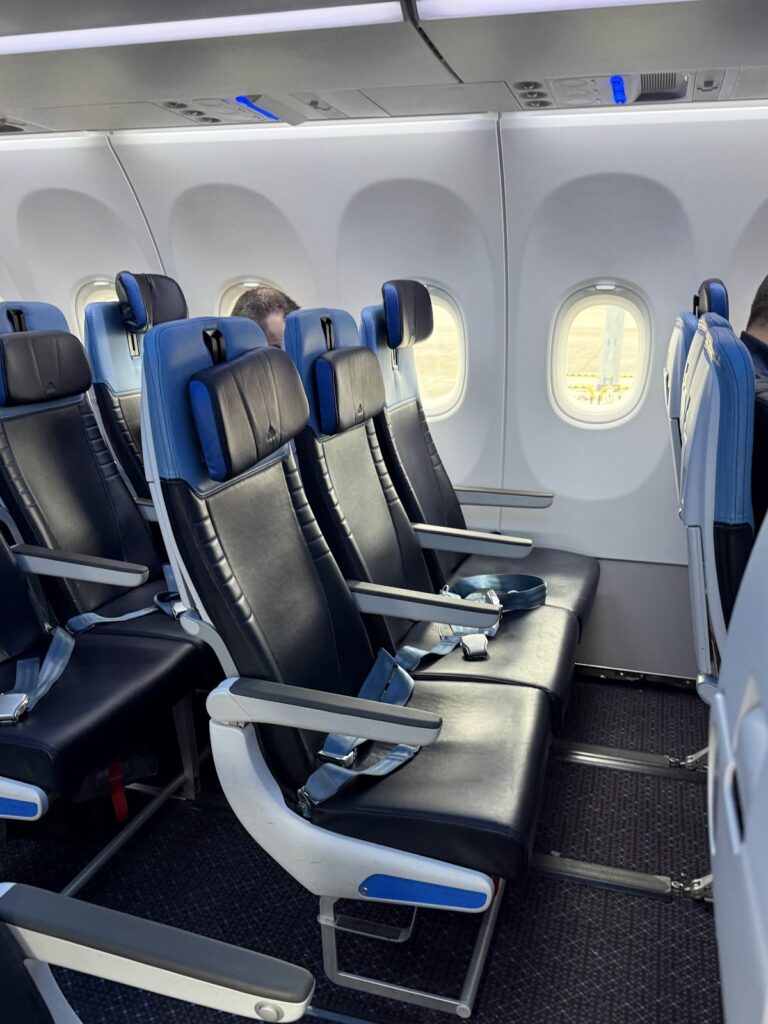 KLM A321 Business Class seat
