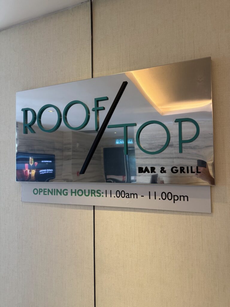 Rooftop restaurant and bar at Hilton Kota Kinabalu