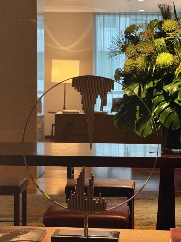 Lobby furnishings at Hilton Kota Kinabalu