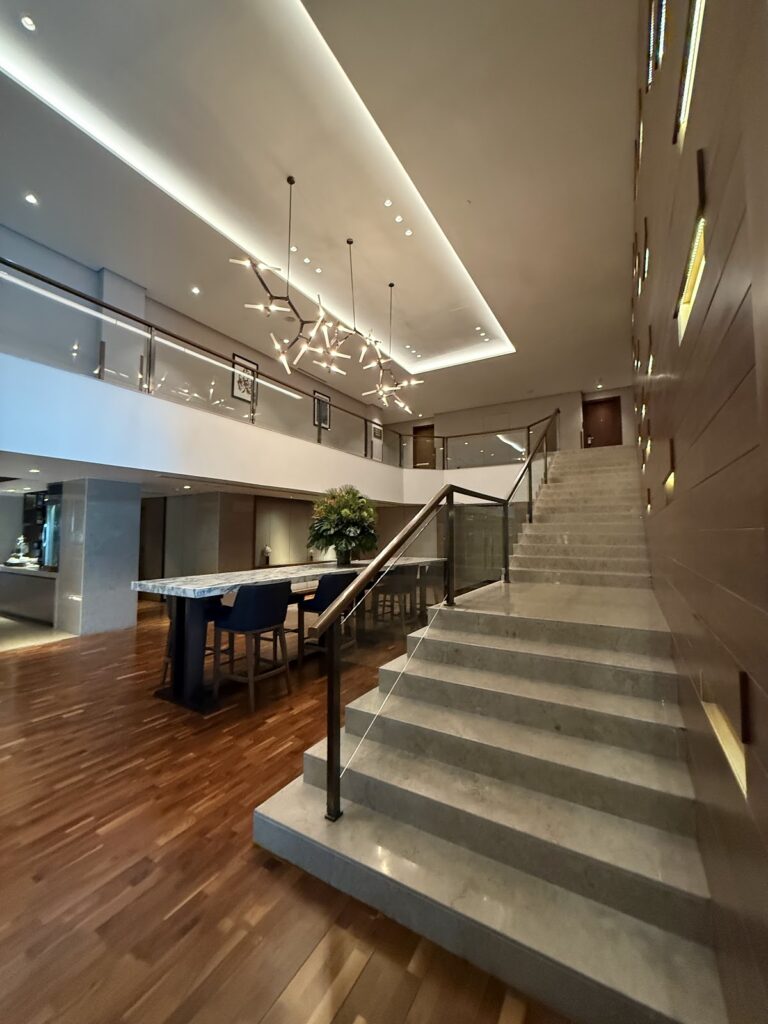 Executive lounge check-in at Hilton Kota Kinabalu