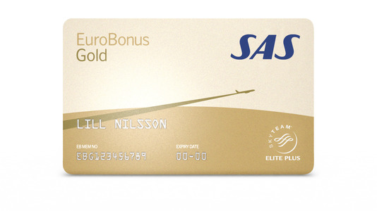 SAS EuroBonus gold card